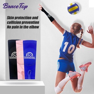 Bracetop 1 đôi tay áo nén cho trẻ em / người lớn nẹp cánh tay cho bóng rổ, bóng chuyền, vớ cánh tay tennis thoáng khí chống trượt phụ kiện đồ bảo hộ cho nam giới nữ