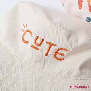 Mgg-baby Mũ Xô Trẻ Em Hai Mặt In Nhiều Màu Sắc Chữ Viền Rộng Chống Nắng Mũ Cho Bé Gái Bé Trai