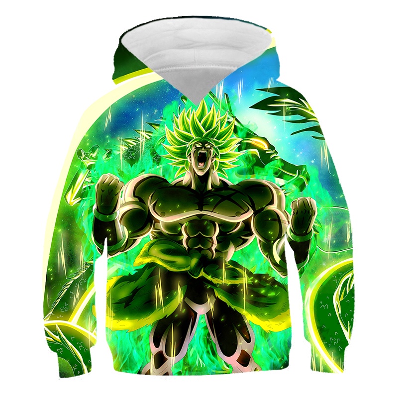 Áo hoodie Tay Dài Dáng Rộng In Hình goku veget dragon ball z 3d Thời Trang Xuân Thu 2023 Dành Cho Trẻ Em
