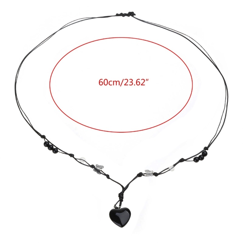 Vòng Cổ Choker Dây Thừng Đính Đá Quý Unisex