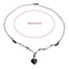 Yoo Black Gemstone-States Choker Dây Dệt Áo Len Dây Chuyền Trang Sức Cho Nữ