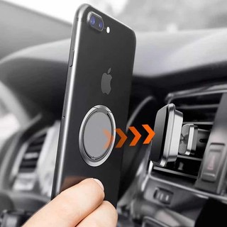 Giá Đỡ Điện Thoại Dạng Nhẫn Bằng Kim Loại Nam Châm Xoay 180 Độ Tiện Dụng