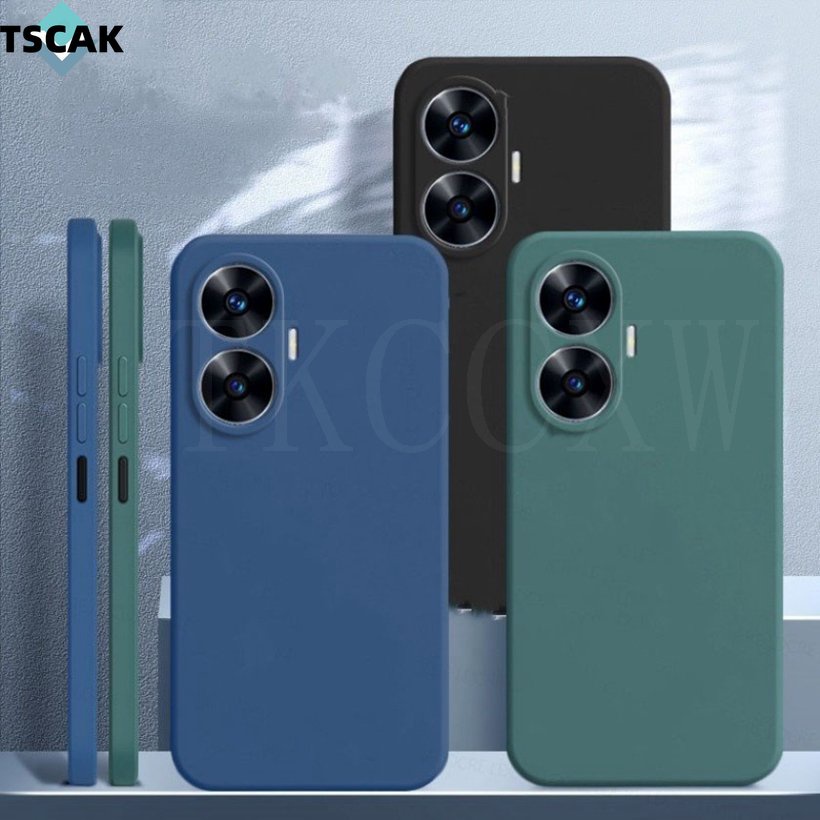 Ốp Điện Thoại Silicon Mềm Nhám Siêu Mỏng Bảo Vệ Ống Kính Máy Ảnh Cho Realme C55 C35 C33 GT Neo 5 3