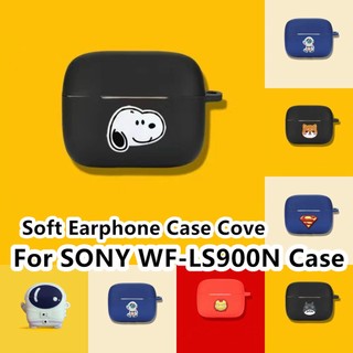 【 imamura 】 Dành Cho Ốp Lưng SONY WF-LS900N Phim Hoạt Hình Sáng Tạo Cá Mập Cho Sony LinkBuds S Vỏ Tai Nghe Mềm