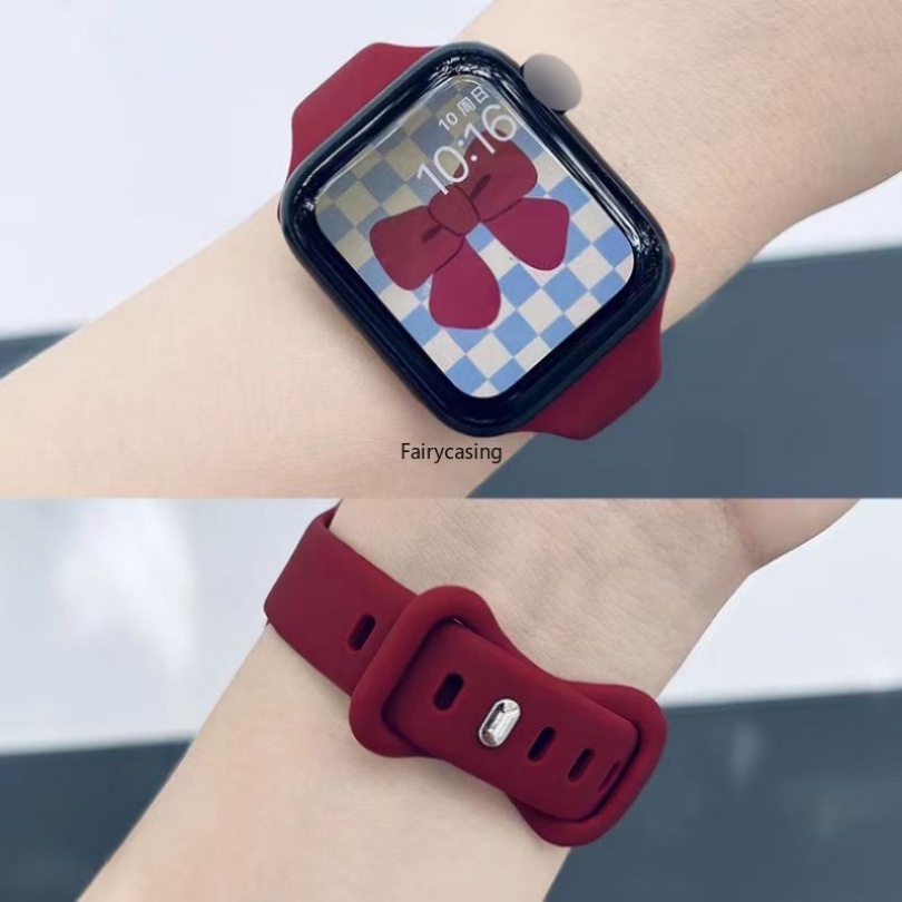 Starlight Band Silicone Slim Band Cho Apple Watch 46MM Band Ultra 2 49mm 45mm 41mm 44mm 40mm 38mm Dây đeo thể thao Dây đeo đồng hồ Vòng đeo tay cho iWatch Series 11 10 9 8 7 5 4 3 2 SE correa