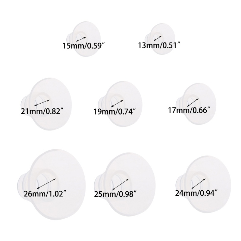 Cinna Điện Breast Pump Mặt bích Chèn Breastpump Shield Mặt bích Chèn Breastpump Phần Phụ kiện 13 15 17 19 21 24 25