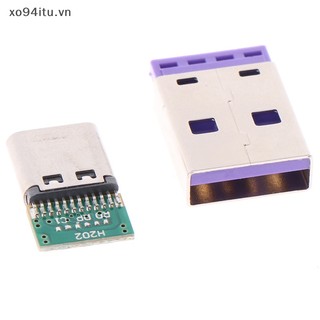 Set 5 Dây Cáp Nối Đầu Cái / Đực XOITU 12 / 24 Pin Sang Đầu Đực Hỗ Trợ Bảng Mạch PCB USB 3.1 Type C