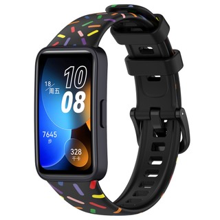Dành Cho Huawei Band 10 / 9 / 8 Dây Đeo Silicon In Hình Thời Trang Cho Honor Band 6 Dây Đeo Tay Thay Thế
