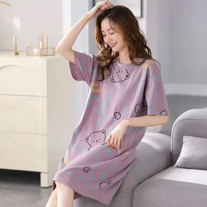 Đầm Ngủ Dáng Dài Vừa Kích Thước Lớn Phong Cách Công Chúa Dễ Thương Ngọt Ngào Thời Trang Mùa Hè Cho Nữ