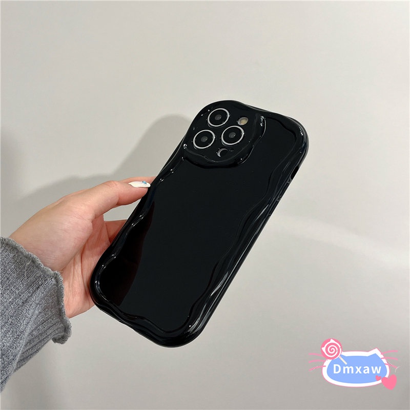 Ốp Lưng Kem Sóng Dễ Thương Cho Samsung Galaxy S25 Ultra S25 + S24 FE A36 A16 A06 M55 M35 F15 M15 A54 5G Silicone TPU Sang Trọng Fundas Cover