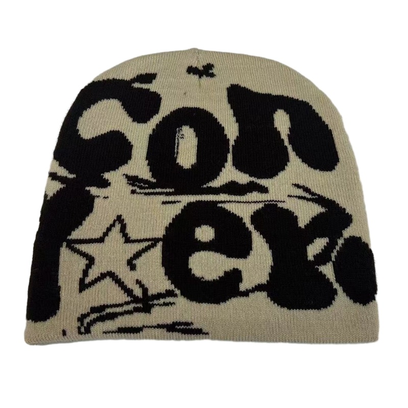Mũ beanie unisex yoi y2k Phong Cách Đường Phố Cho Các Hoạt Động Ngoài Trời