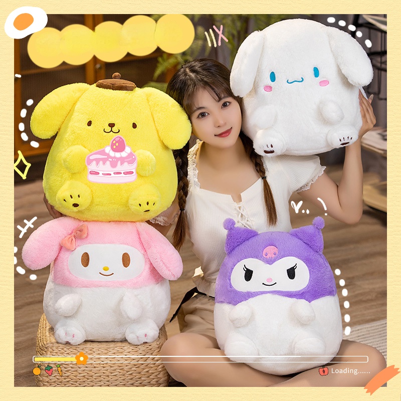 SANRIO Gối Nhồi Bông Hình Cinnamoroll My Melody Pudding Dog Dễ Thương