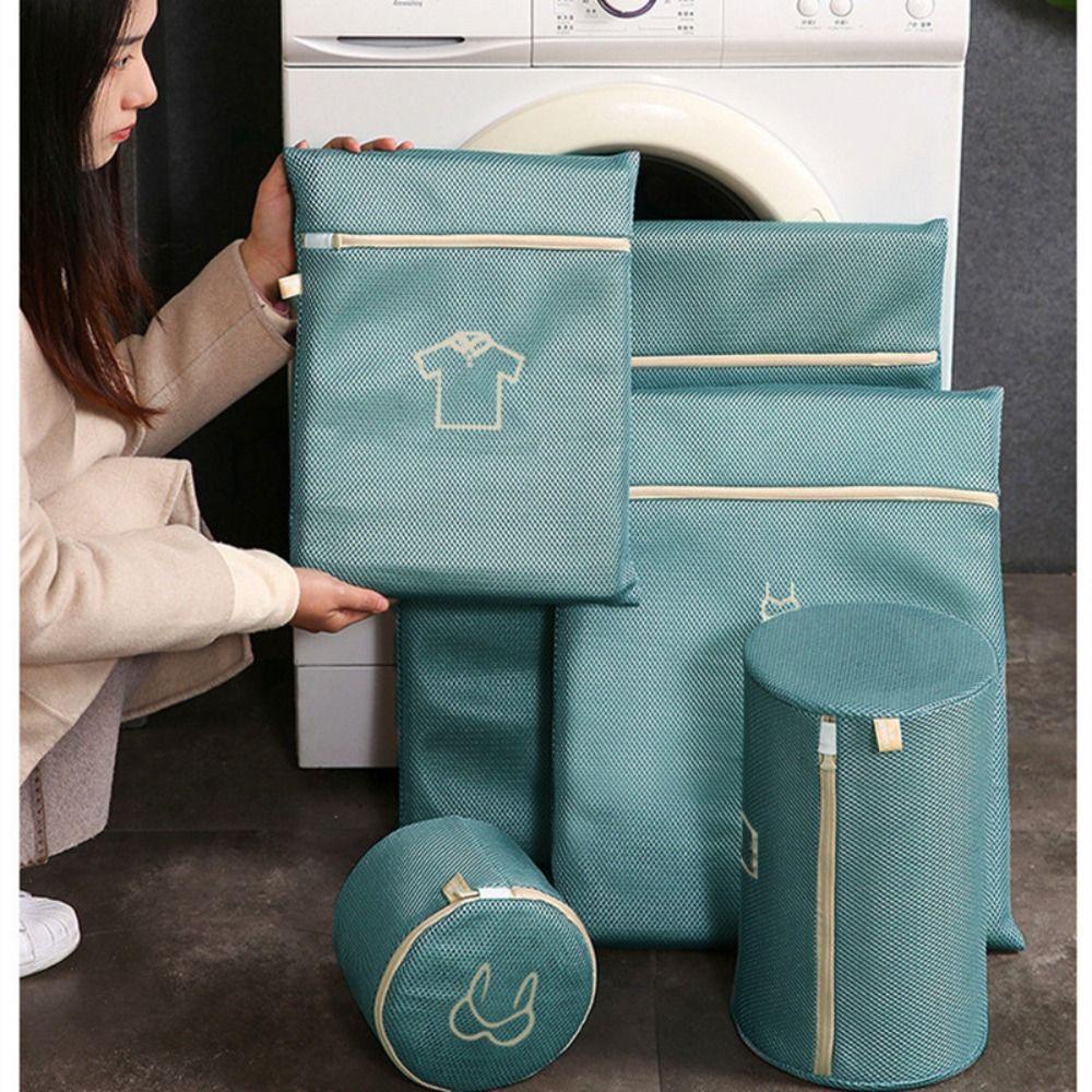 Túi Giặt CHEESELY, Túi Giặt Máy Giặt Hai Lớp, Thêu Di Động Dung Tích Lớn Lưới Rửa Nhà
