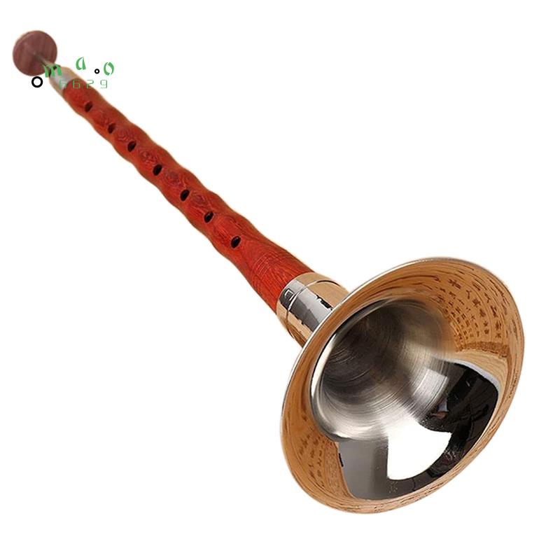 💖Nhạc Cụ Suona, Cần Gỗ Hồng Thủ Công Chuyên Nghiệp Phong Cách Dân Gian Trung Hoa