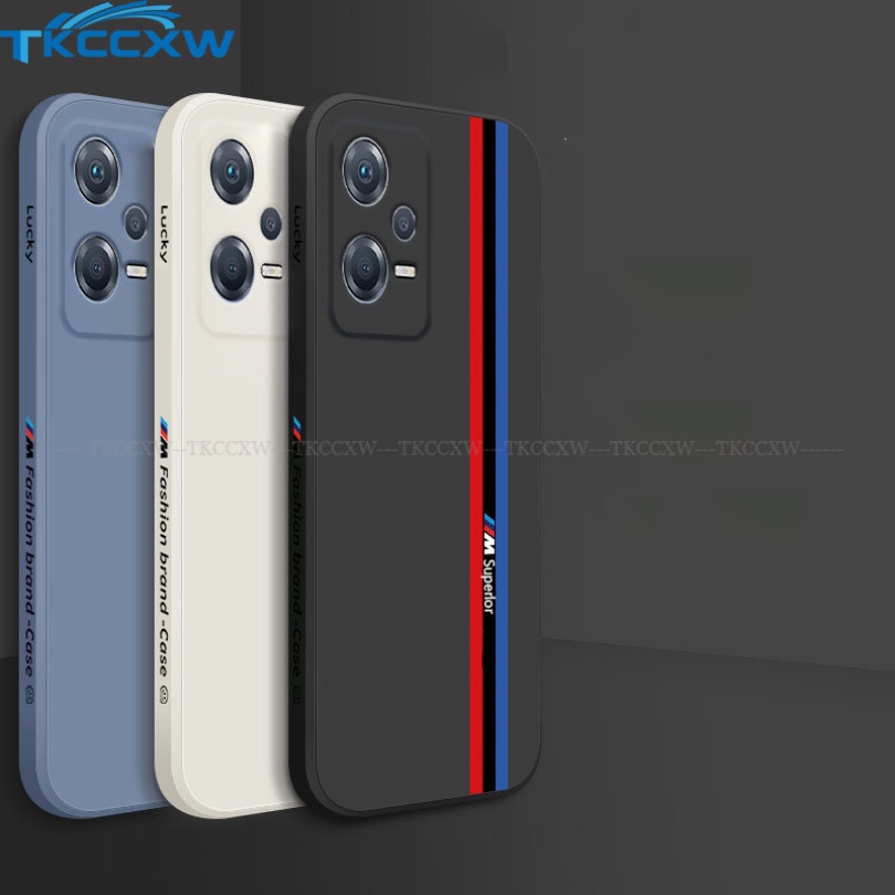 Ốp Điện Thoại Silicon Vuông Mềm In Logo Thương Hiệu Thời Trang Cho Redmi Note 12 Pro Plus Turbo 5G 12C K60 Pro K60e