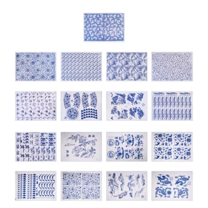 Sứ Xanh Trắng Jingdezhen SA Trơn, Hoa Giấy, Sứ Gốm, Đất Sét