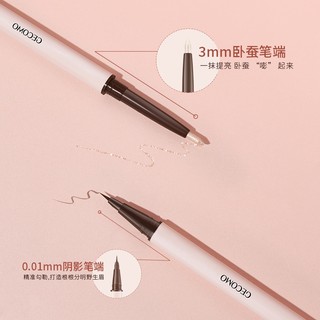 Bút Kẻ Mắt GECOMO Hai Đầu Độ Bóng Cao
