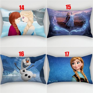 Vỏ Gối Hình Chữ Nhật Frozen Elsa Và Anna Phổ Biến Trẻ Em Quà Tặng Một Mặt In Hình Chữ Nhật Polyester Vỏ Gối Phòng Ngủ Sofa Trang Trí Nhà Gối