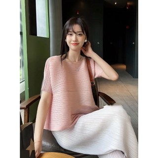Bộ Áo Thun Tay Ngắn + Chân Váy Phong Cách king Friend Thời Trang Mùa Hè ~ miyake