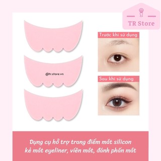 Dụng cụ hỗ trợ trang điểm mắt silicon kẻ mắt eyeliner, viền mắt, đánh phấn mắt