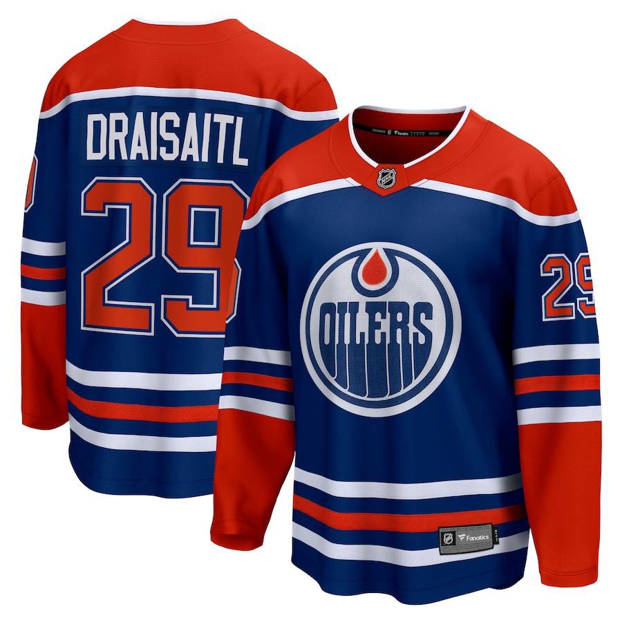 Áo đấu Edmonton Oilers Draisaitl dành cho người hâm mộ, plus size