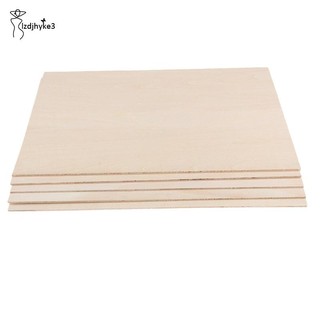 Set 5 Tấm Gỗ Balsa Chưa Hoàn Thiện Dùng Làm Đồ Thủ Công DIY