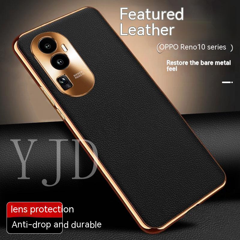 Ốp Điện Thoại Da Siêu Mỏng Chống Sốc Cho OPPO Reno10 Pro+