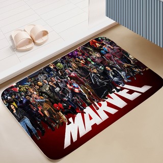 Thảm cửa Marvel Chăn Người Nhện, Người Sắt, Phòng ngủ Batman Trang trí nội thất Thảm trải sàn Flannel chống trượt (60x40CM)