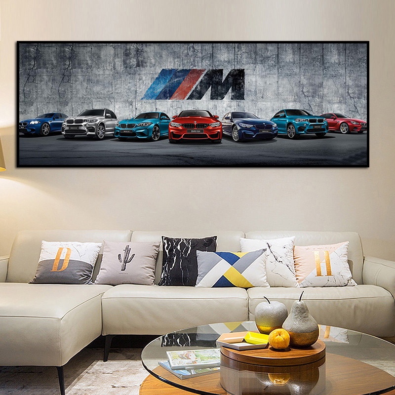 Supercar Bmw M3 Họ Hình Áp Phích Và In Hình M Series Tiến Hóa Xe Trang Trí Tường Canvas Tranh Phòng Khách Người Đàn Ông Bé Trai Trang Trí Nhà Cửa