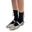 YOI Ngọt Ngào Nơ Boot Tất Cotton Mắt Cá Chân Tất Nhật Bản Dễ Thương Ruffle Tất Nữ Mùa Hè Thủy Thủ Đoàn Tất Cọc Tất Dạo Phố