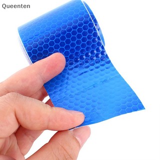 Queenten 1m * 5cm car truck reflective self-adhesive safety warning tape roll film sticker qt