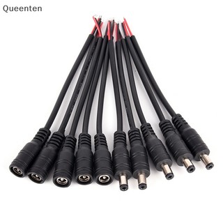 Queenten 5 Cặp An Ninh 5.5x2.1mm Nam + Nữ Ổ Cắm Điện Cắm Đầu Nối Dây Cáp QT
