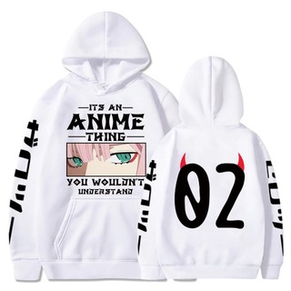 Áo Hoodie Tay Dài In Họa Tiết Anime Darling In The Franxx Phong Cách Harajuku Cho Nam Và Nữ