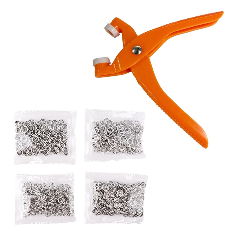 HIk Grommet Bộ Kìm Ngón Tay Thiết Thực Lỗ Đục Lỗ Kìm Bộ Cho Các Dự Án DIY