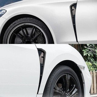 FENDER [Còn hàng] OAKANDME 2 CÁI Lỗ thông hơi bên chắn bùn ô tô Trang trí đa năng Cánh lướt gió màu đen
