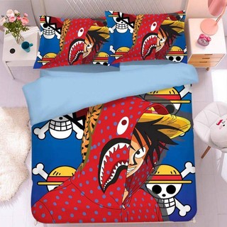SQ2 Naruto Bape 3in1 Bộ Chăn Ga Gối Chăn Ga Gối Phòng Ngủ Có Thể Giặt Thoải Mái Nhà Phù Hợp Với QS2