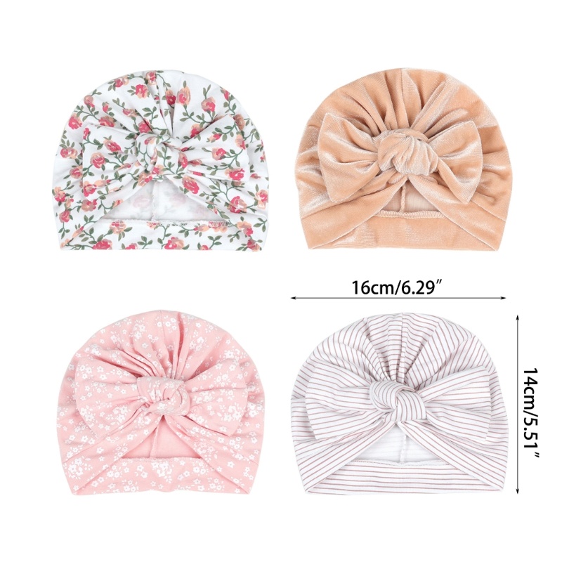 Soft Turban Hat Big  Cap Beanies Headwraps Hair Accessories for Girls Boys