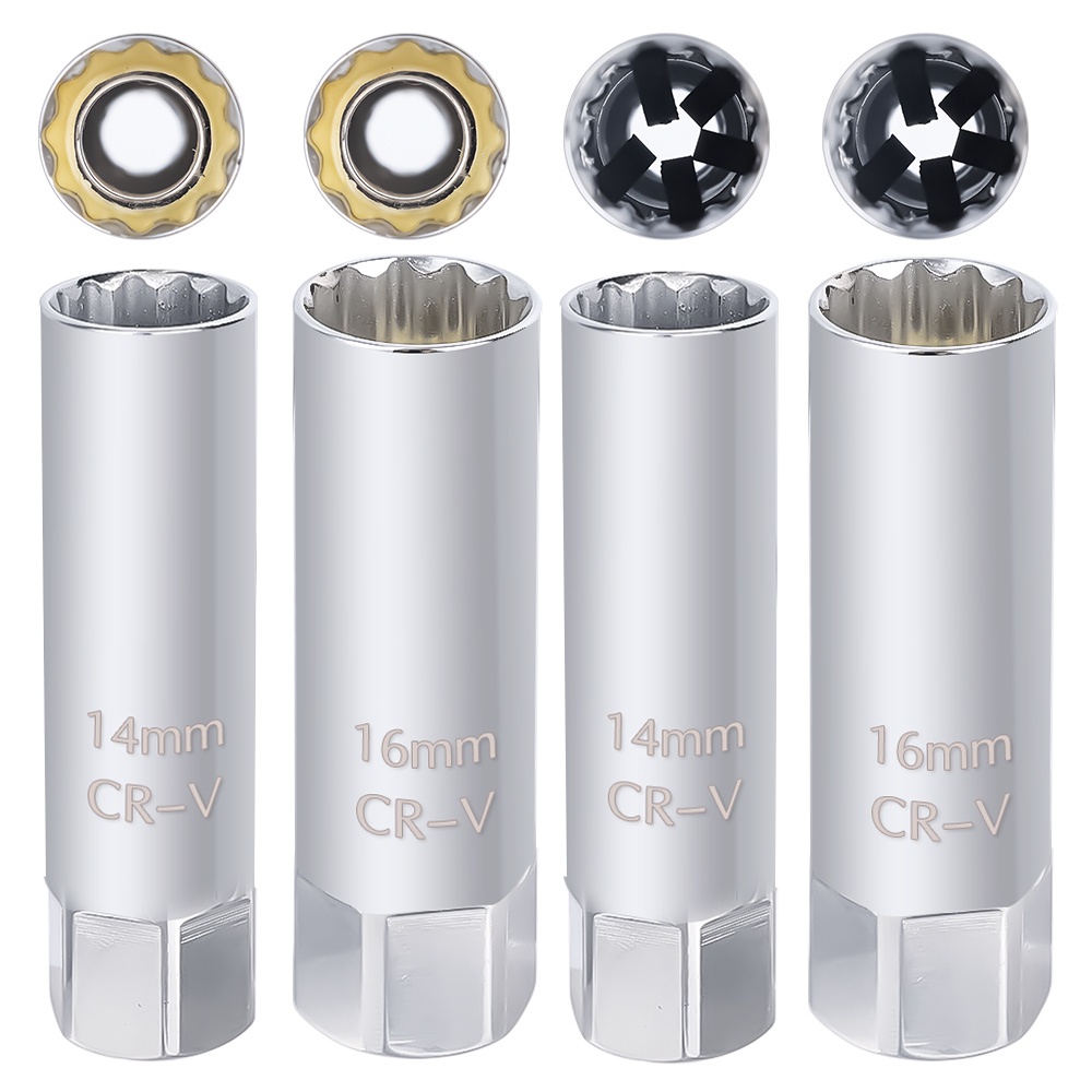 1 Ổ Cắm Bugi 14 / 16mm 3 / 8 Inch 12 Điểm Chất Lượng Cao
