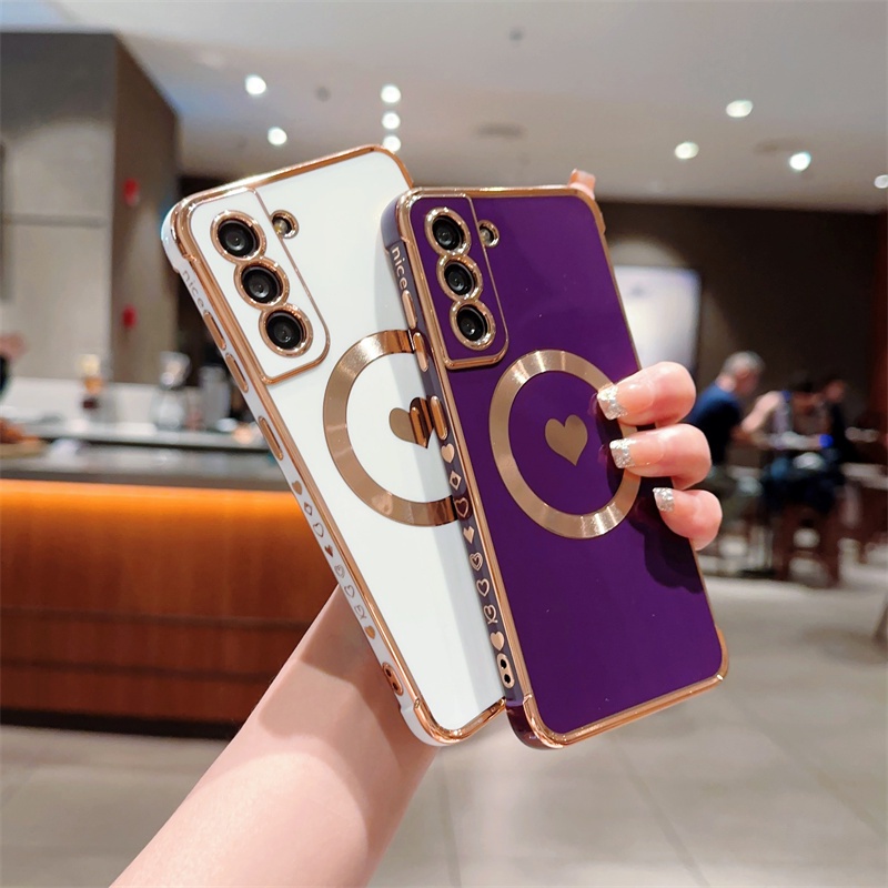 Ốp Lưng Trái Tim Nhiều Mẫu Mã Cho Điện Thoại Samsung Galaxy S22 Ultra S21 Plus S21 S20 FE