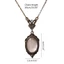 GODD Monocle Kính lúp Vòng cổ Mini Di động Monocle Trang sức Treo mặt dây chuyền kính cường lực để đọc bản đồ báo