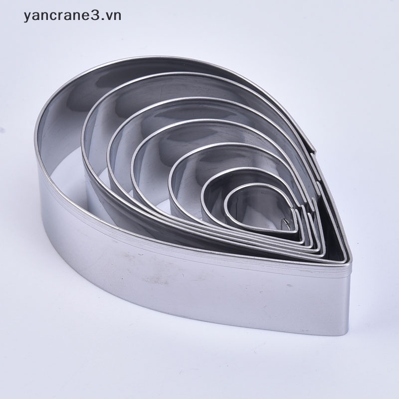Bộ 7 Khuôn Cắt Bánh Mousse Bằng Thép Không Gỉ Hình Hoa / Trái Tim 3.vn