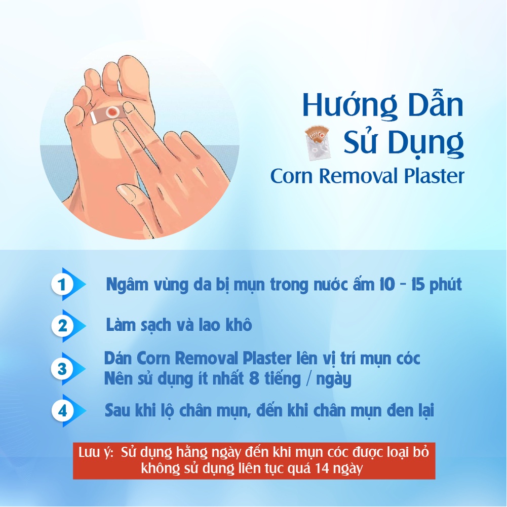 Miếng Dán Mụn Cóc Dứt Điểm Tại Nhà Từ Sau Hơn 1 Tuần - Corn plaster
