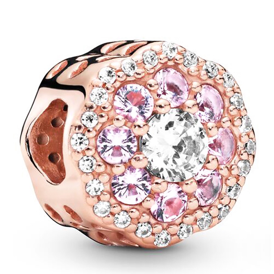 Hạt Charm Hình Hoa Cúc / Voi / Cá Màu Vàng Hồng Dùng Làm Trang Sức Diy