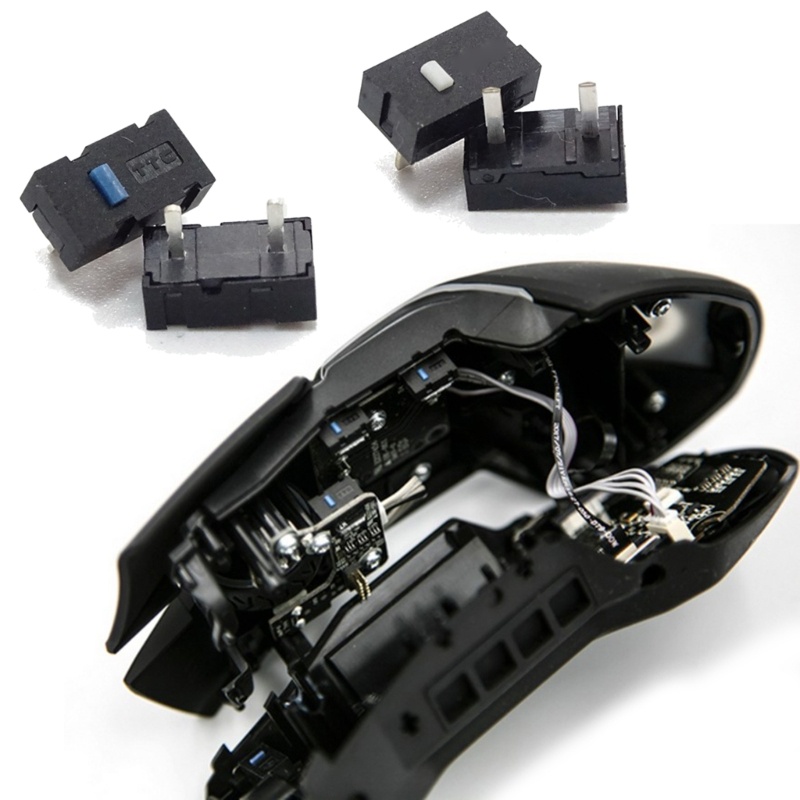2PCS TTC 2 Pins Blue Dots Mouse Micro Switch For  Imperator Naga Hex
