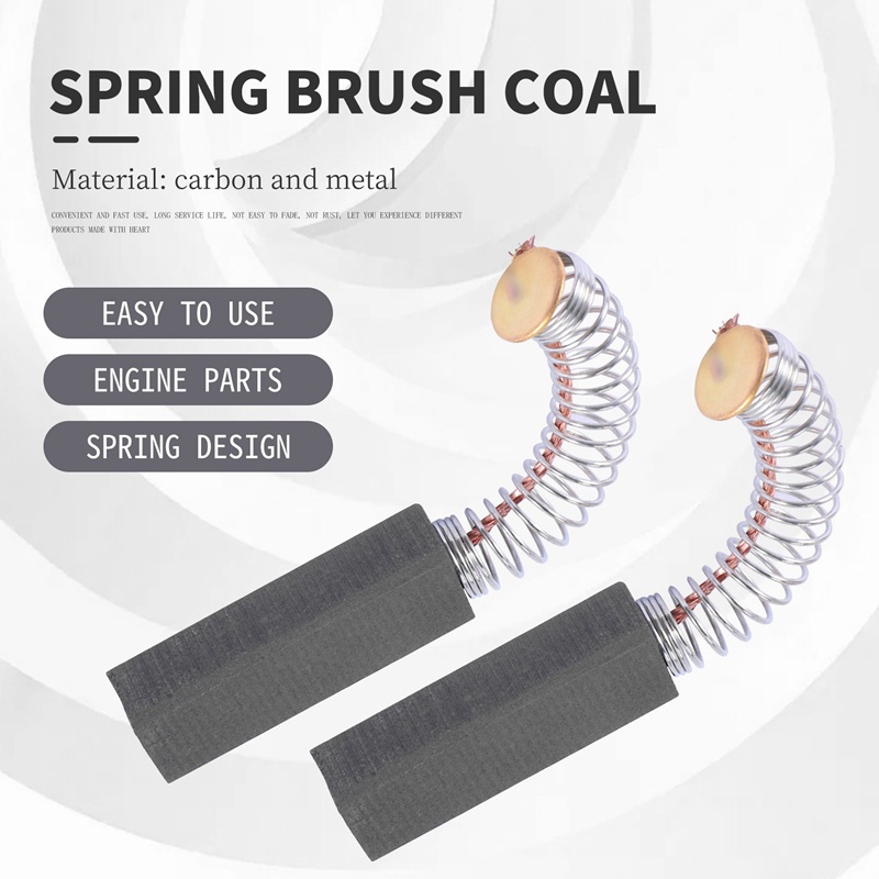 Than chổi than Carbon (1 đôi) Động cơ điện 6 x 8 x 24 mm