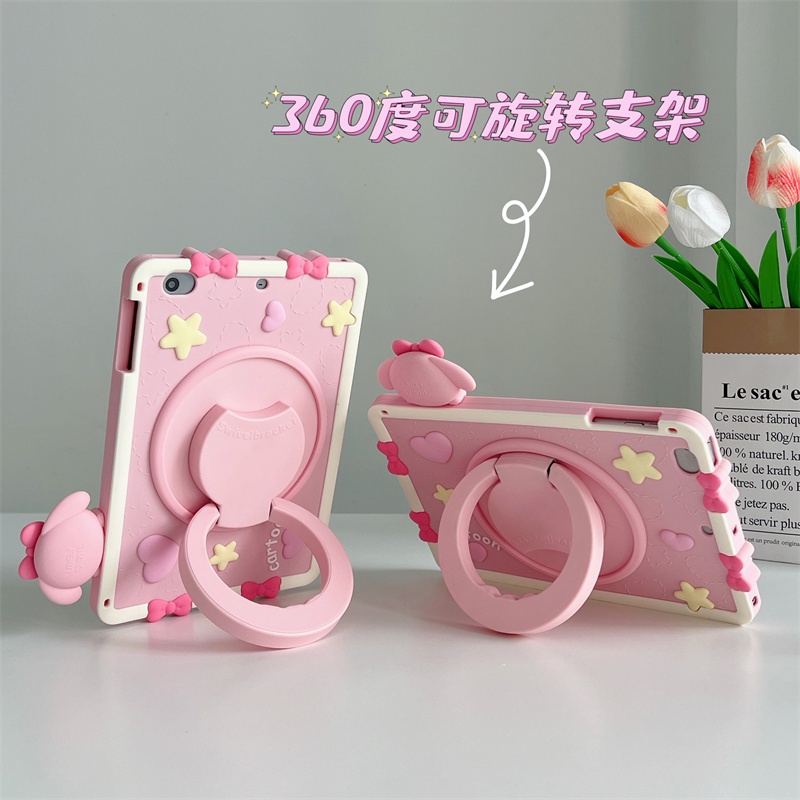 Ốp Lưng Cho Honor Pad 20 12.1 Inch 2026 HEY4-W09 / W19 Pad 10 2025 12.1 Inch Xoay 360 Độ An Toàn Trẻ Em Keo Mềm Đứng Chống Sốc Bao Dễ Thương