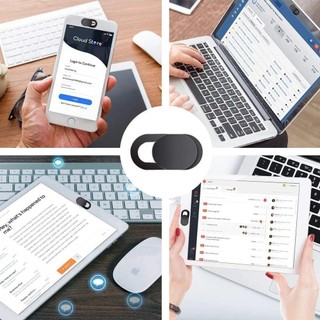 3-5 Chiếc Webcam Bao Bảo Vệ Ống Kính Bảo Vệ Miếng Dán Riêng Tư Cho Miếng Lót Điện Thoại PC Máy Tính Bảng Ống Kính Riêng Tư Đen Trắng Miếng Dán Phụ Kiện