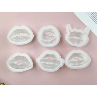 Flgo Mouth Lip Shape Khuôn Silicon Thạch Cao Khuôn Nhựa Epoxy
