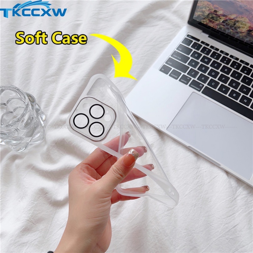Ốp Điện Thoại Màu Kẹo Trong Suốt Có Nắp Lens Cho Redmi K60 K50 K40 K30 K20 Pro K40S