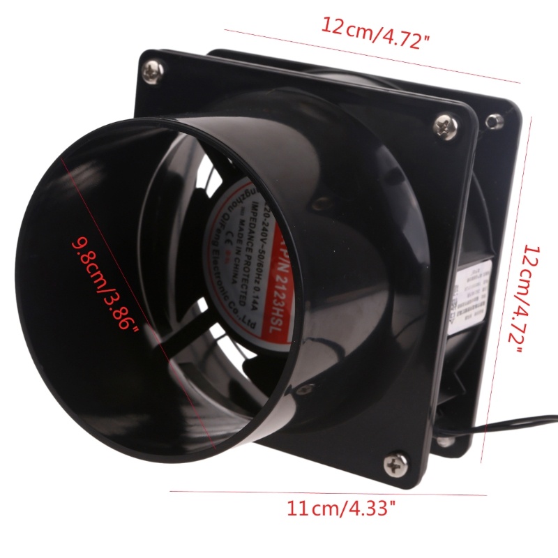 Mặt Trăng AC220-240V Quạt Hút Không Khí Thông Gió Kim Loại Quạt Hút Mini Hút Phòng Tắm Vệ Sinh Tường Ống Quạt